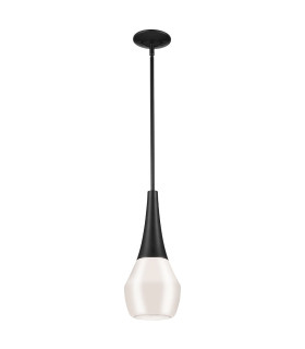Kichler Deela Slim Pendant Ceiling Light Contemporary Black 1x E27-1
