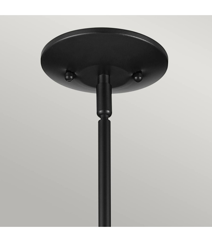 Kichler Deela Slim Pendant Ceiling Light Contemporary Black 1x E27-6