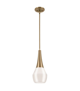 Kichler Deela Slim Pendant Ceiling Light Contemporary Champagne Bronze 1x E27-1