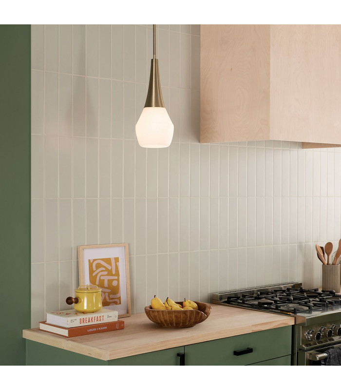 Kichler Deela Slim Pendant Ceiling Light Contemporary Champagne Bronze 1x E27-2