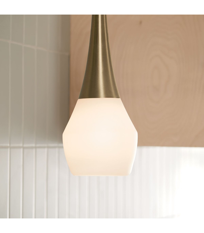 Kichler Deela Slim Pendant Ceiling Light Contemporary Champagne Bronze 1x E27-4