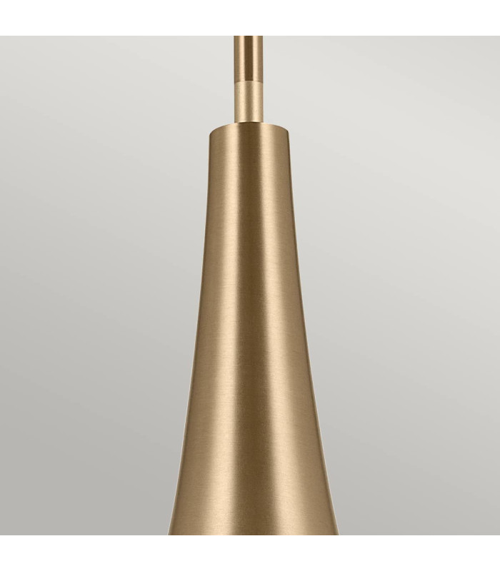 Kichler Deela Slim Pendant Ceiling Light Contemporary Champagne Bronze 1x E27-6