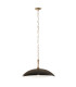 Kichler Delarosa Dome Pendant Ceiling Light Contemporary Black Champagne Bronze 1x E27-1