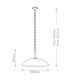 Kichler Delarosa Dome Pendant Ceiling Light Contemporary Black Champagne Bronze 1x E27-3