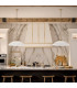 Kichler Delarosa Dome Pendant Ceiling Light Contemporary White Champagne Bronze 1x E27-2