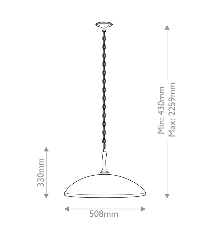 Kichler Delarosa Dome Pendant Ceiling Light Contemporary White Champagne Bronze 1x E27-3