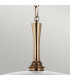 Kichler Delarosa Dome Pendant Ceiling Light Contemporary White Champagne Bronze 1x E27-5