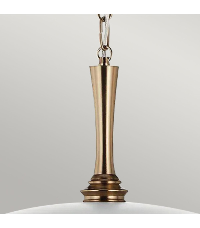 Kichler Delarosa Dome Pendant Ceiling Light Contemporary White Champagne Bronze 1x E27-5