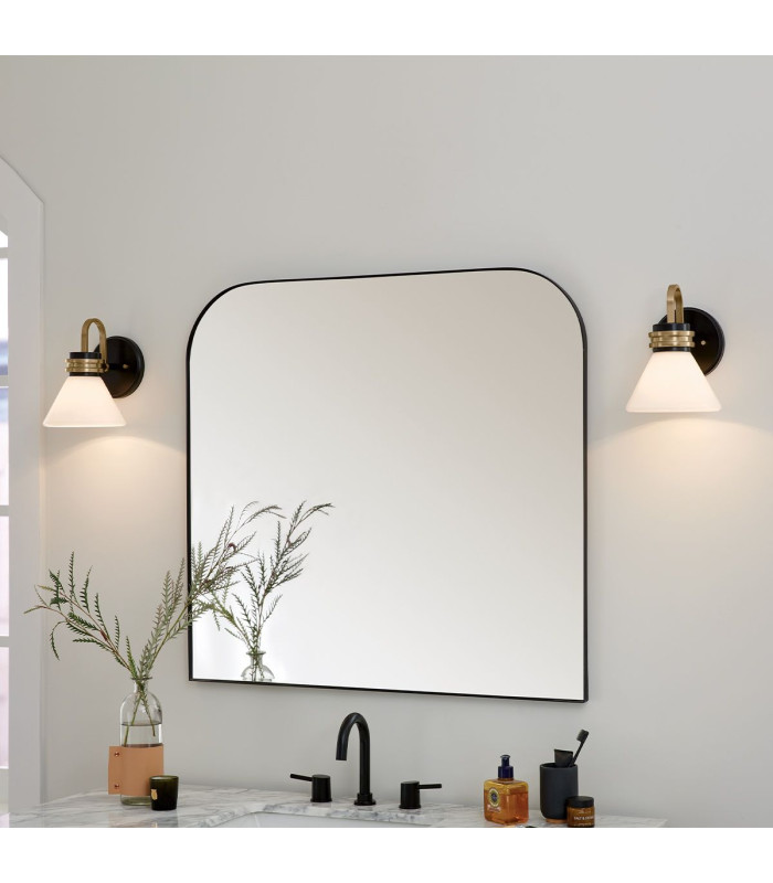 Kichler Farum Bathroom Wall Lamp Classic Black Champagne Bronze 3000K IP44 1x G9-4