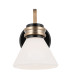 Kichler Farum Bathroom Wall Lamp Classic Black Champagne Bronze 3000K IP44 1x G9-6