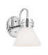 Kichler Farum Bathroom Wall Lamp Classic Polished Chrome 3000K IP44 1x G9-1