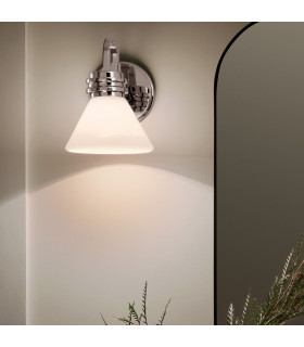 Kichler Farum Bathroom Wall Lamp Classic Polished Chrome 3000K IP44 1x G9-2