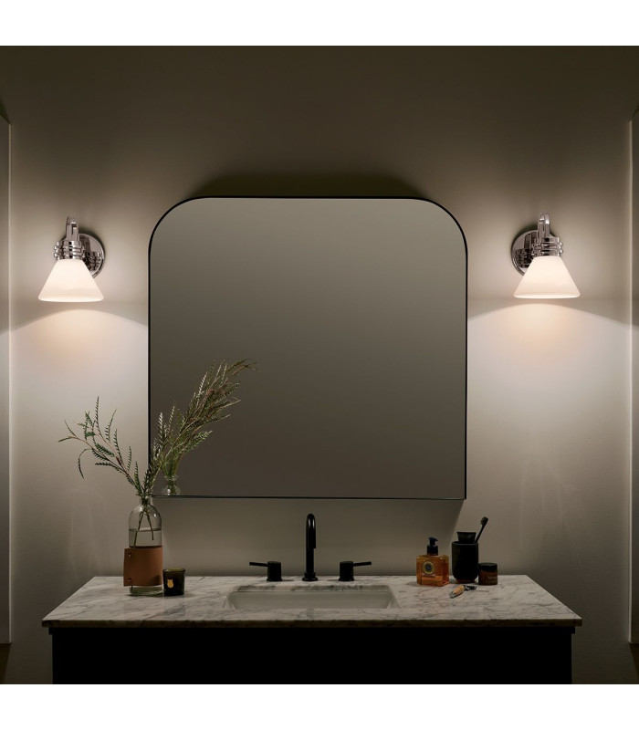 Kichler Farum Bathroom Wall Lamp Classic Polished Chrome 3000K IP44 1x G9-4