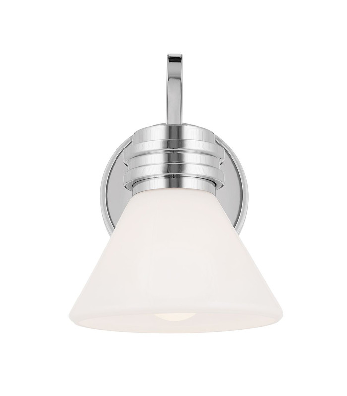 Kichler Farum Bathroom Wall Lamp Classic Polished Chrome 3000K IP44 1x G9-6