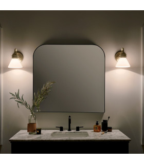 Kichler Farum Bathroom Wall Lamp Classic Champagne Bronze 3000K IP44 1x G9-2