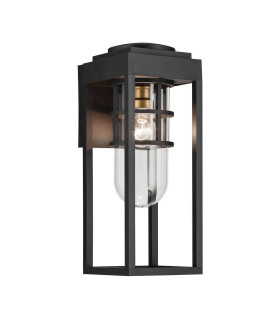 Kichler Hone Medium Outdoor Wall Lantern Classic Textured Black IP44 1x E27-1