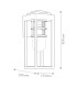 Kichler Hone Medium Outdoor Wall Lantern Classic Textured Black IP44 1x E27-3
