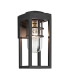 Kichler Hone Small Outdoor Wall Lantern Classic Textured Black IP44 1x E27-1