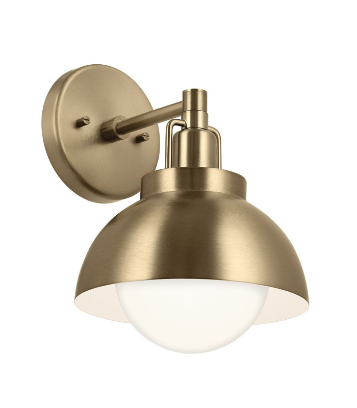 Kichler Niva Dome Wall Lamp Contemporary Champagne Bronze 1x E27-1