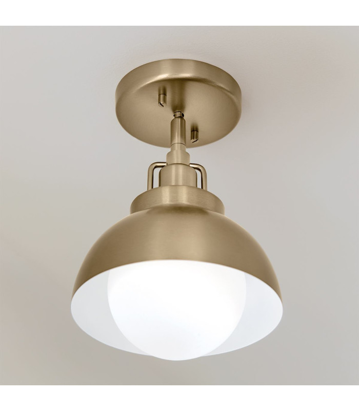 Kichler Niva Dome Wall Lamp Contemporary Champagne Bronze 1x E27-4