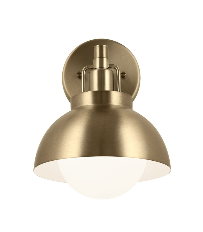 Kichler Niva Dome Wall Lamp Contemporary Champagne Bronze 1x E27-6