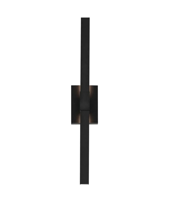 Kichler Nocar Large LED Outdoor Modern Wall Lamp Contemporary Textured Black 3000K IP44-6