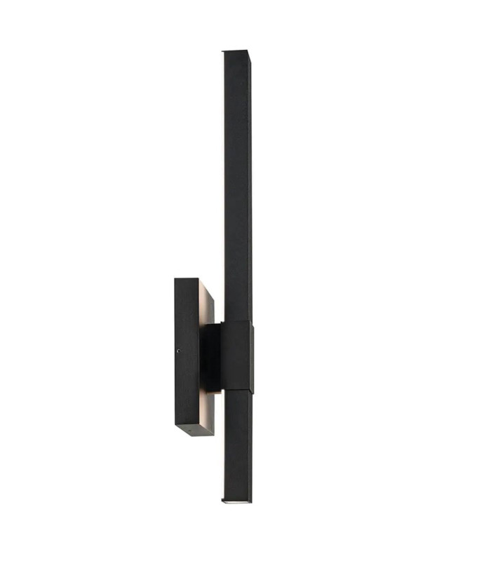 Kichler Nocar Medium LED Outdoor Modern Wall Lamp Contemporary Textured Black 3000K IP44-6