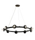 Kichler Palta Cylindrical Pendant Ceiling Light Contemporary Satin Black 9x E14-1