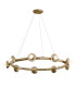 Kichler Palta Cylindrical Pendant Ceiling Light Contemporary Champagne Bronze 9x E14-1