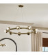 Kichler Palta Cylindrical Pendant Ceiling Light Contemporary Champagne Bronze 9x E14-4