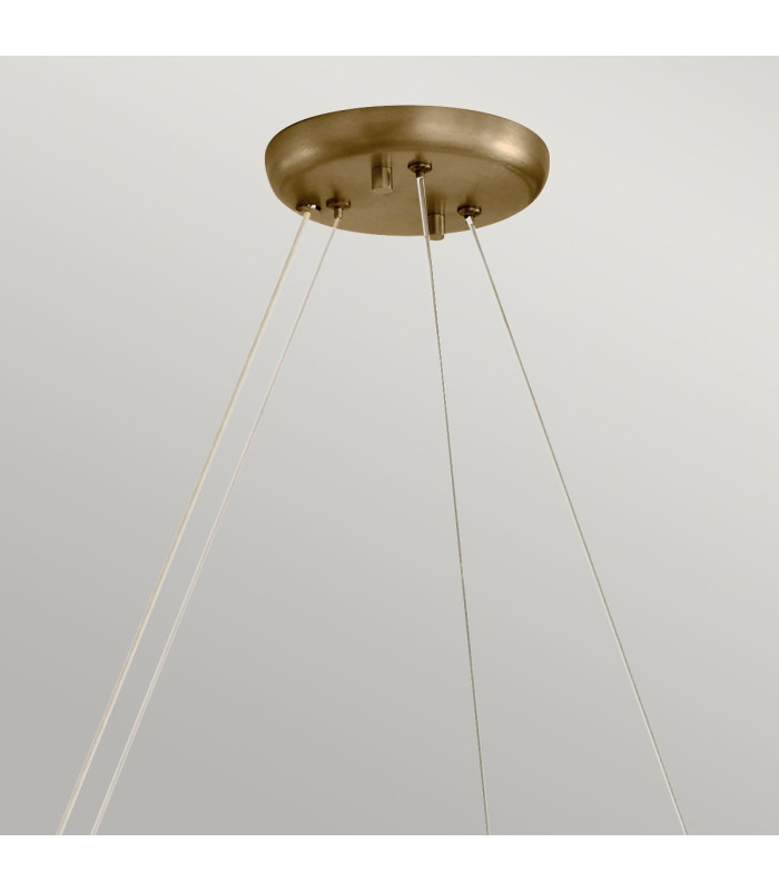 Kichler Palta Cylindrical Pendant Ceiling Light Contemporary Champagne Bronze 9x E14-5