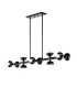 Kichler Palta Bar Pendant Ceiling Light Contemporary Satin Black 10x E14-1