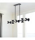 Kichler Palta Bar Pendant Ceiling Light Contemporary Satin Black 10x E14-2