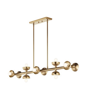 Kichler Palta Bar Pendant Ceiling Light Contemporary Champagne Bronze 10x E14-1