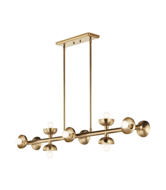 Kichler Palta Bar Pendant Ceiling Light Contemporary Champagne Bronze 10x E14-1