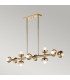Kichler Palta Bar Pendant Ceiling Light Contemporary Champagne Bronze 10x E14-5