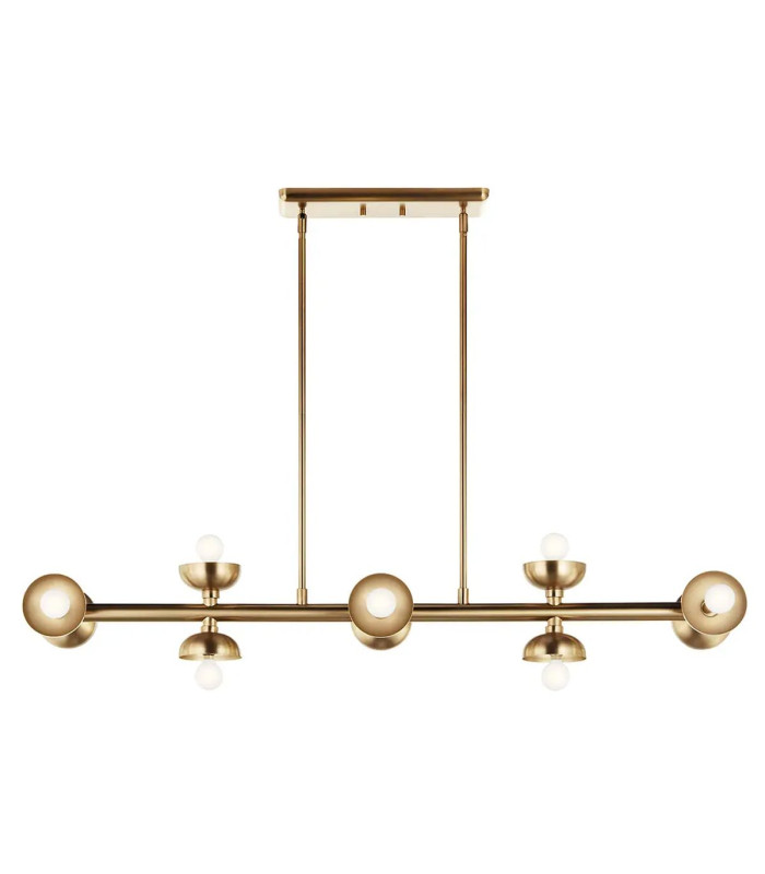 Kichler Palta Bar Pendant Ceiling Light Contemporary Champagne Bronze 10x E14-6