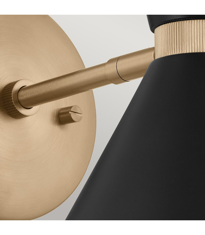 Kichler Phix Single Spotlight Contemporary Champagne Bronze Black 2x E27-6
