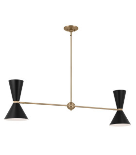 Kichler Phix Bar Pendant Ceiling Light Contemporary Champagne Bronze Black 4x E27-1
