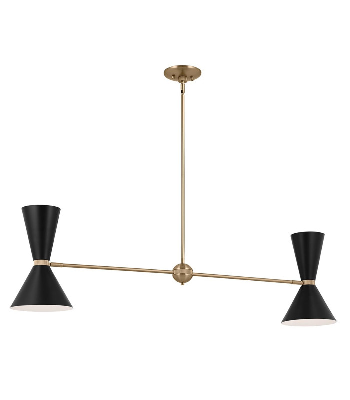 Kichler Phix Bar Pendant Ceiling Light Contemporary Champagne Bronze Black 4x E27-1