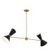 Kichler Phix Bar Pendant Ceiling Light Contemporary Champagne Bronze Black 4x E27-5