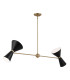 Kichler Phix Bar Pendant Ceiling Light Contemporary Champagne Bronze Black 4x E27-6