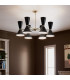 Kichler Phix Multi Arm Pendant Ceiling Light Contemporary Champagne Bronze Black 12x E27-4