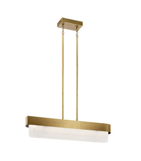 Kichler Serene LED Pendant Ceiling Light Contemporary Natural Brass 3000K-1