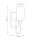 Kichler Solia Wall Lamp Contemporary Brushed Nickel Black 3000K IP44 1x G9-3