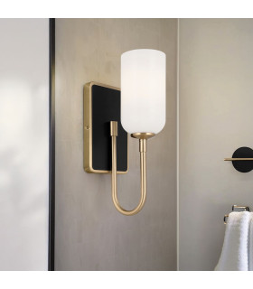 Kichler Solia Wall Lamp Contemporary Champagne Bronze Black 3000K IP44 1x G9-2
