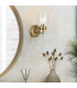 Kichler Winslow Wall Lamp Classic Natural Brass Glass Shade 1x E27-2