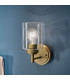 Kichler Winslow Wall Lamp Classic Natural Brass Glass Shade 1x E27-4