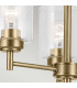 Kichler Winslow Multi Arm Pendant Ceiling Light Classic Natural Brass 3x E27-4