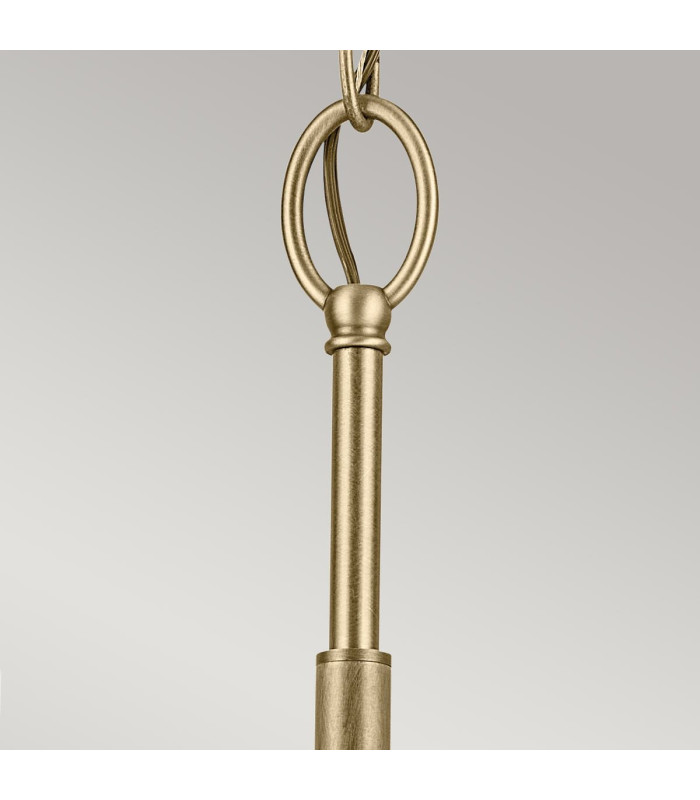 Kichler Winslow Multi Arm Pendant Ceiling Light Classic Natural Brass 3x E27-5